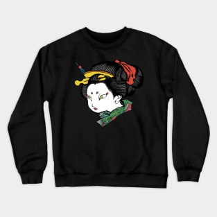 Ukiyoe Girl Colour Crewneck Sweatshirt